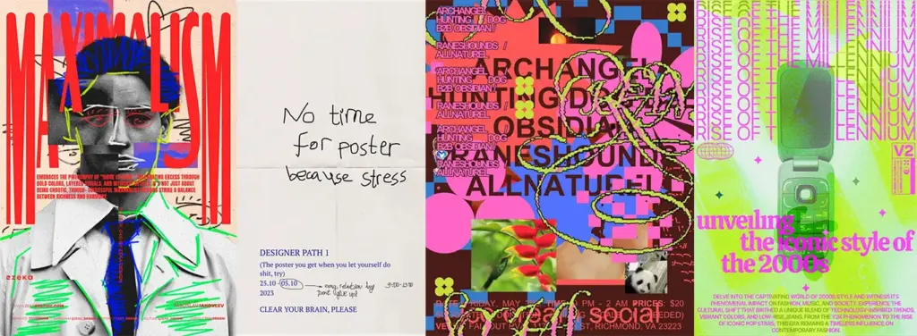 Massimalismo nel graphic design: il ritorno dell’imperfezione